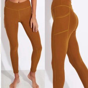 Wolven Tumeric Pocket Legging size small